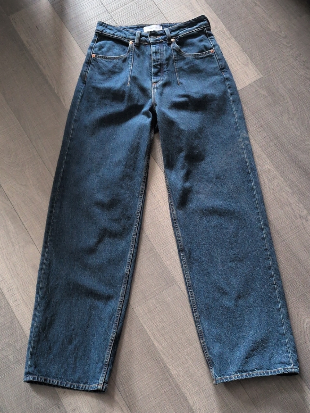 Decade Studio Noel Trouser High Waist Wide Leg Medium Blue 26